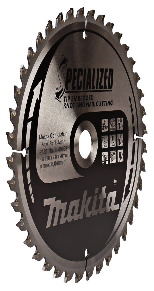 Makita Afkortzaagblad Hout (noest/spijker)