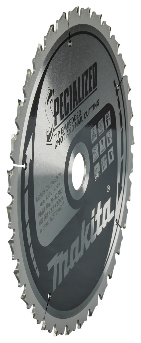 Makita Afkortzaagblad Hout (noest/spijker)