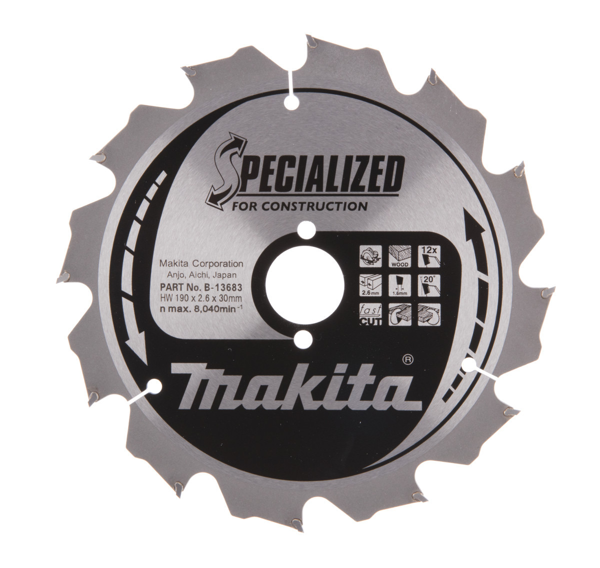 Makita Cirkelzaagblad Hout (bouw/constructie)