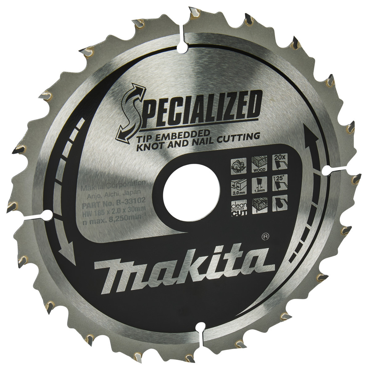 Makita Cirkelzaagblad Hout (noest/spijker)