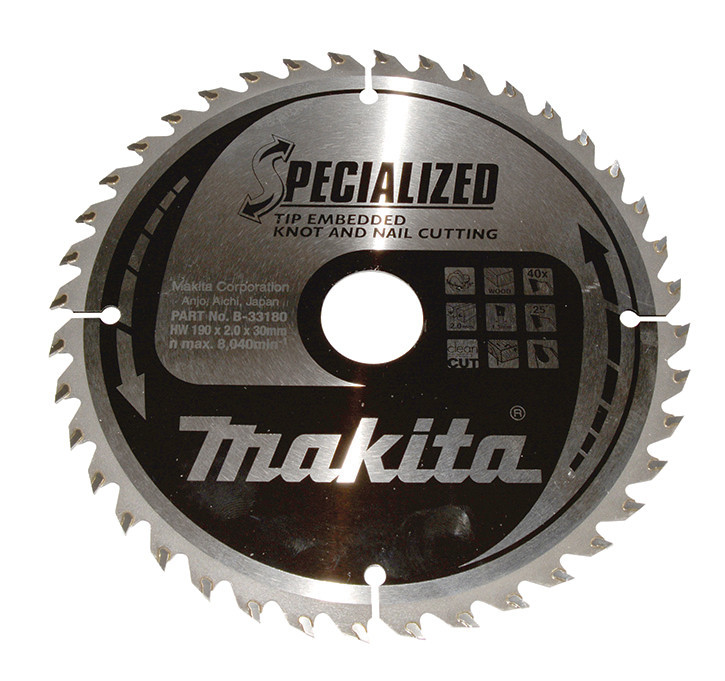 Makita Cirkelzaagblad Hout (noest/spijker)