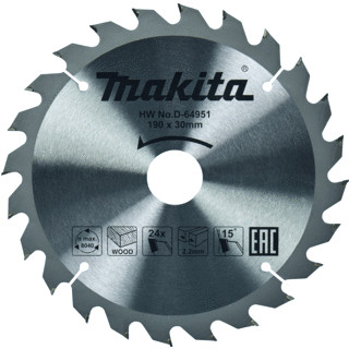 Makita CIRKELZGBLAD HOUT D-64951