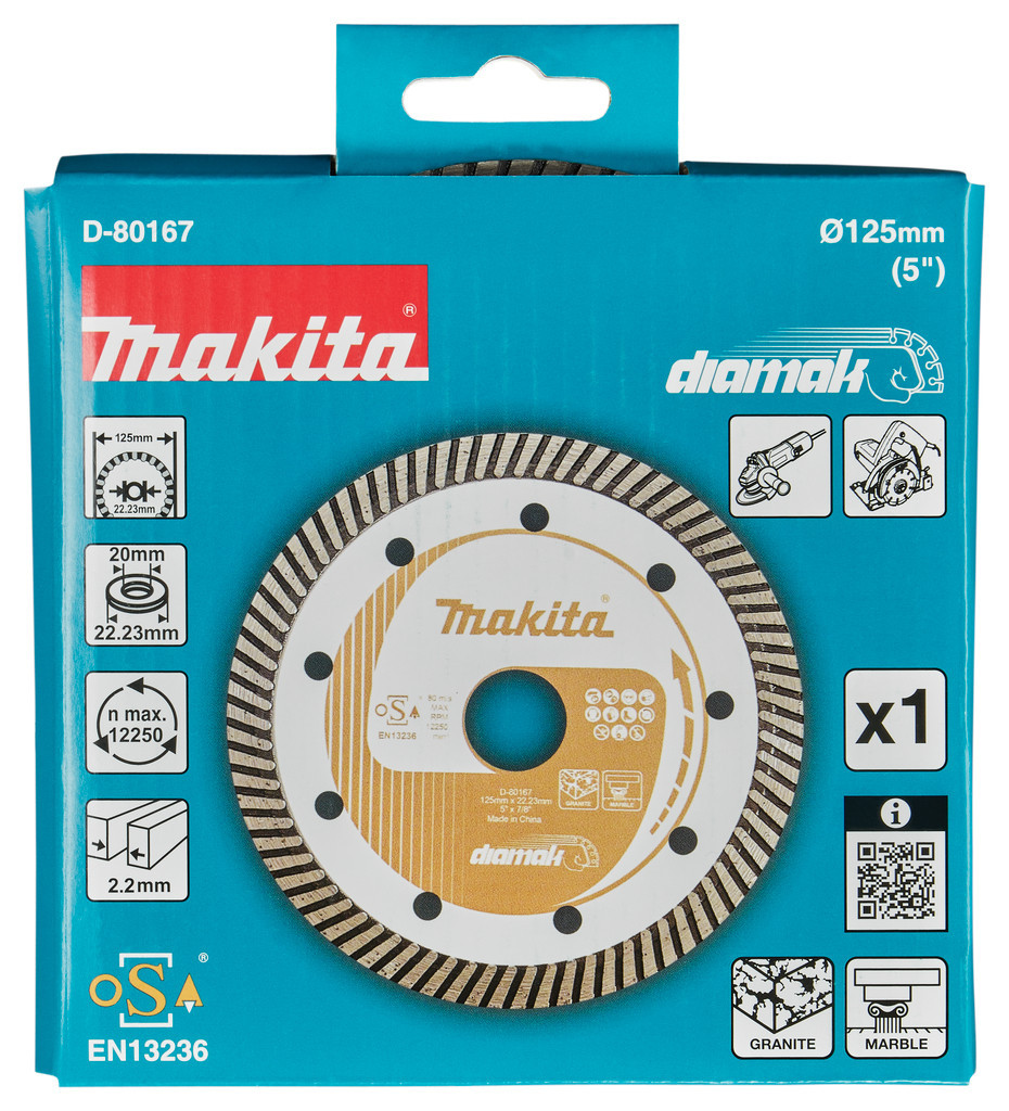Makita Diamantschijf 125x22,23x2,2MM