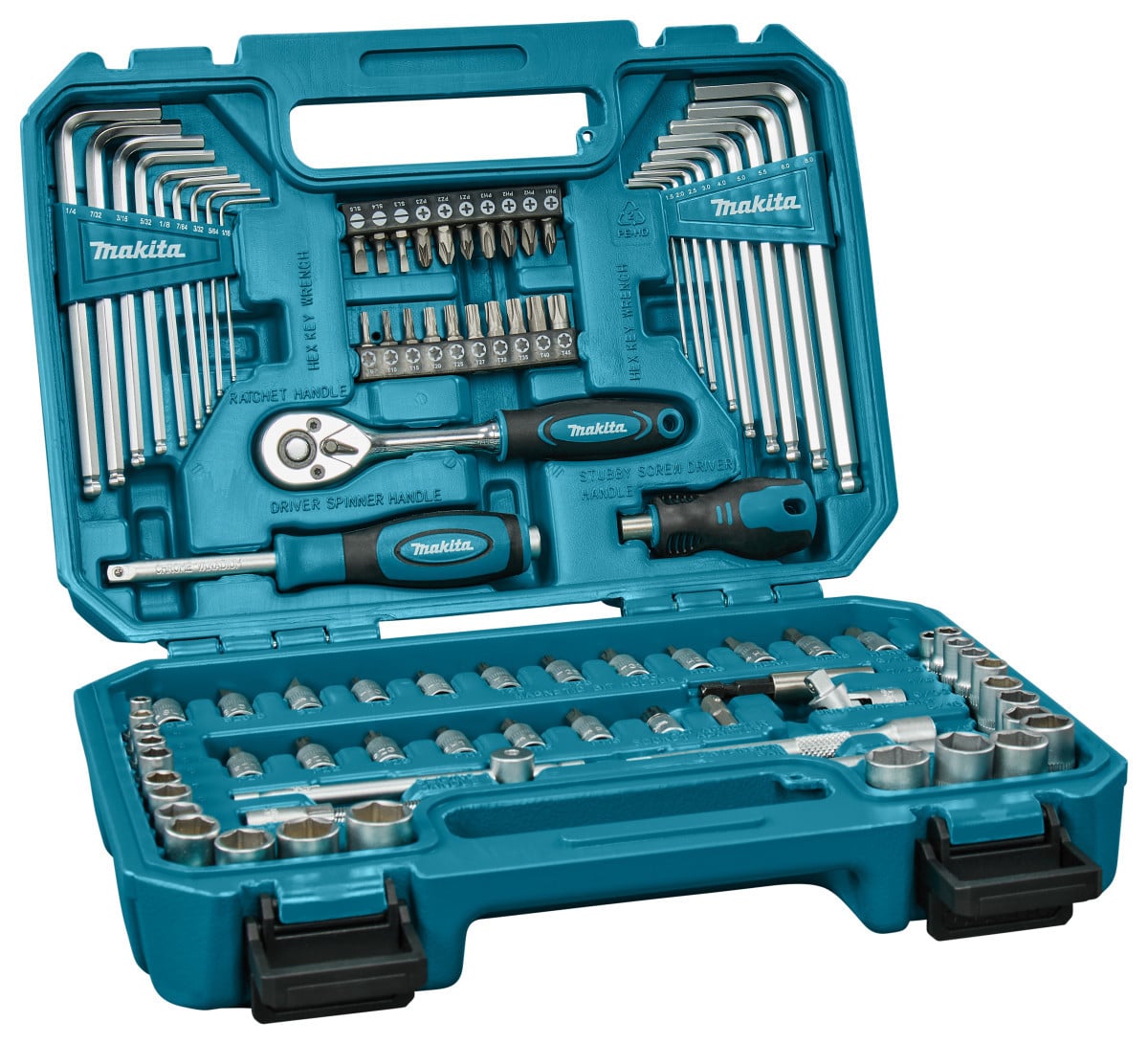 Makita Handgereedschapset 91-delig - metrisch en imperiaal