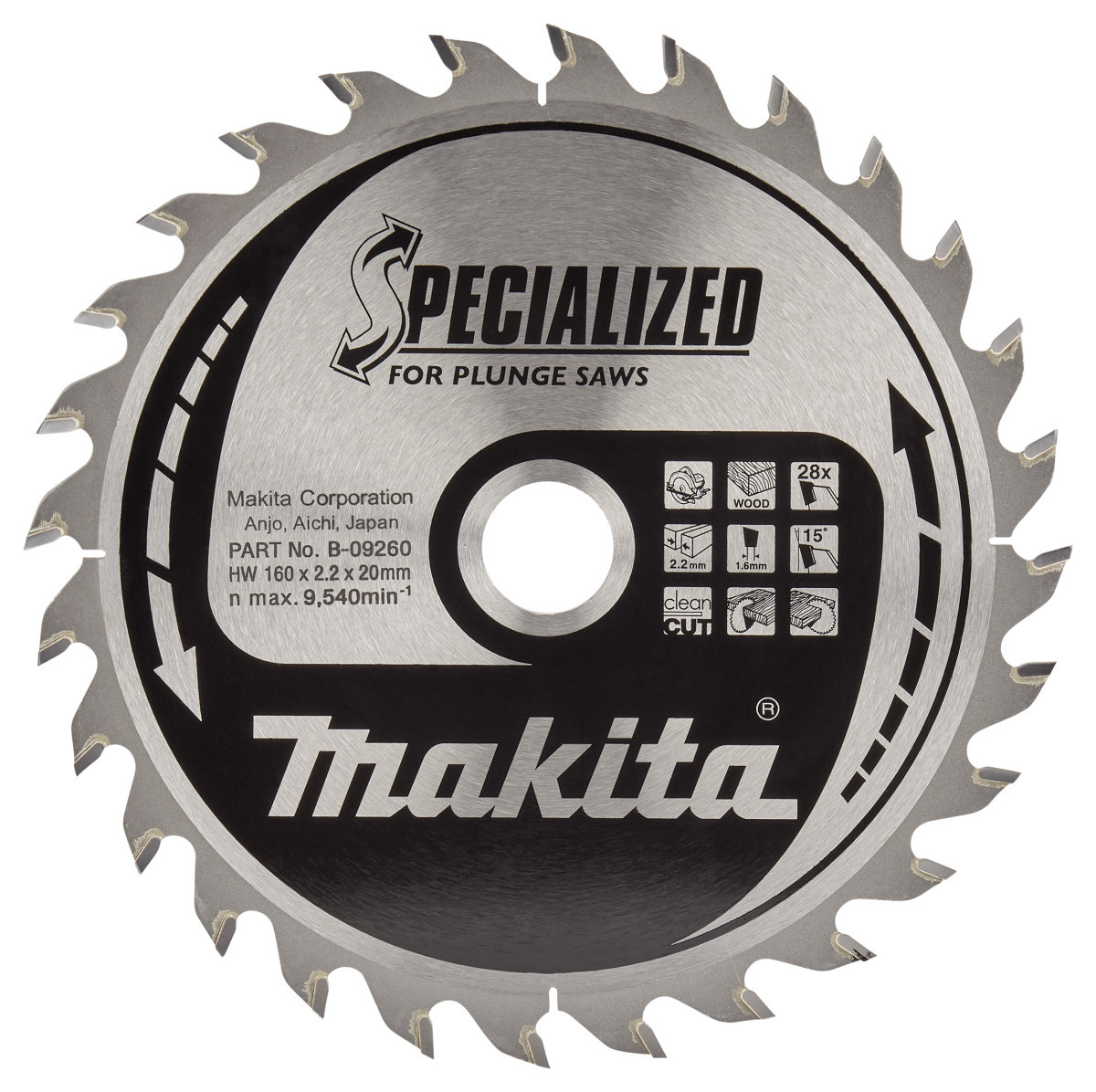 Makita Invalcirkelzaagblad Hout