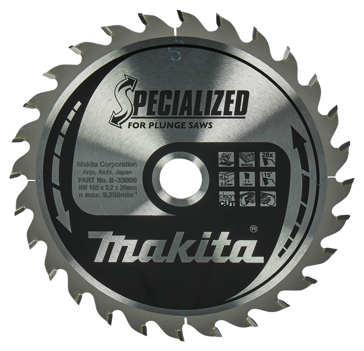 Makita Invalcirkelzaagblad Hout