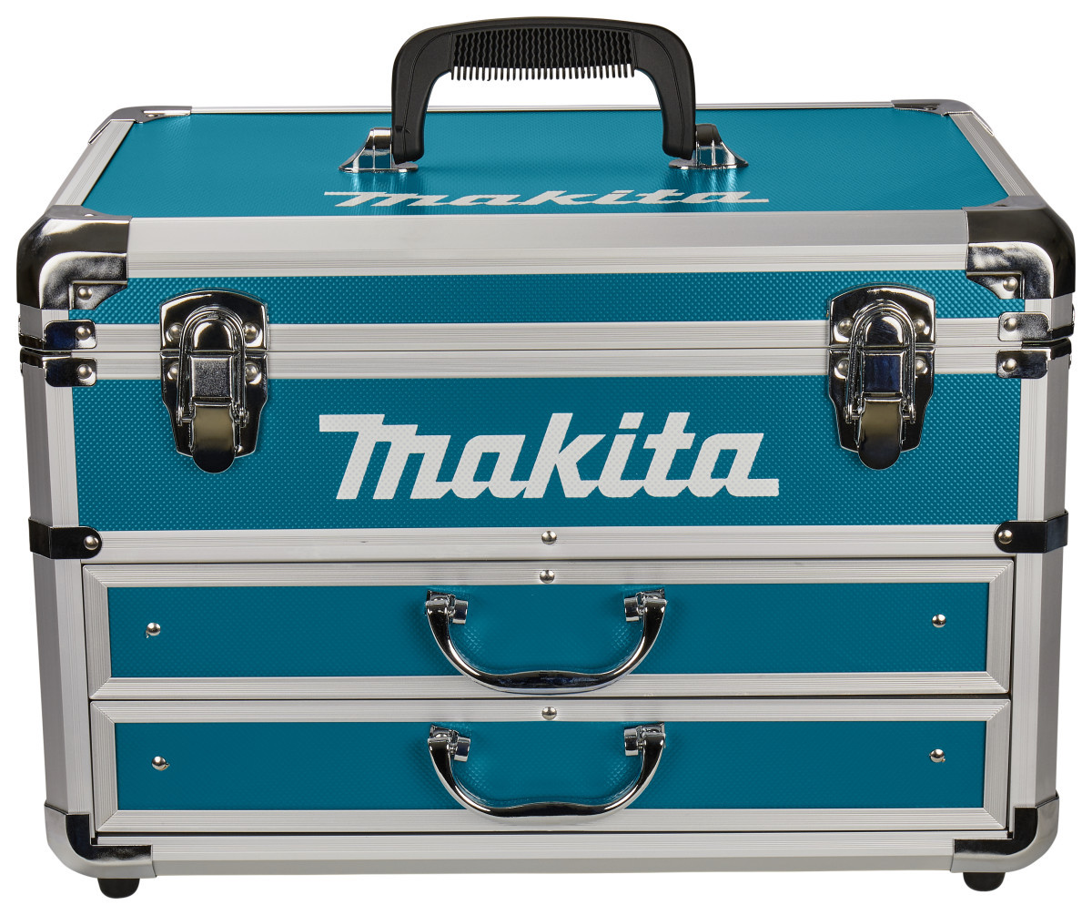Makita Koffer Aluminium blauw