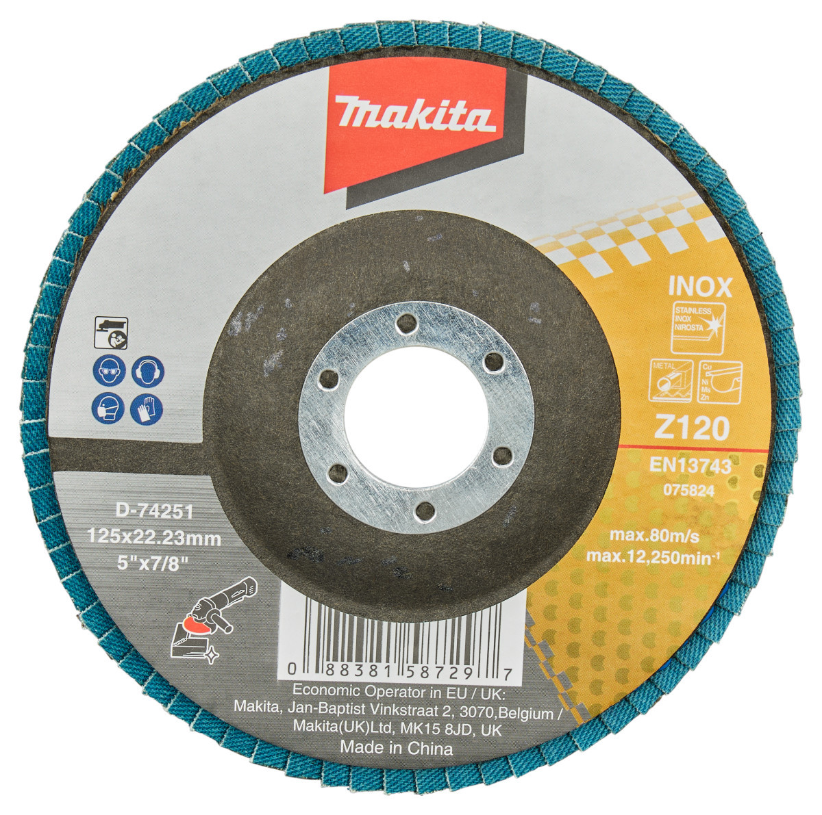 Makita Lamellenschuurschijf 125MM Z120