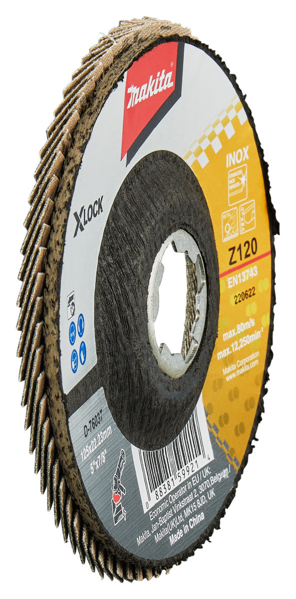 Makita Lamellenschuurschijf 125MM Z120 X-lock