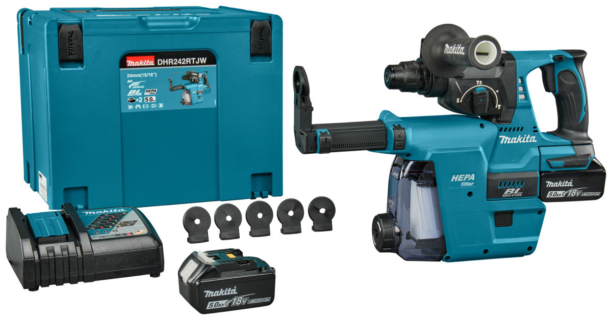 Makita 18 V COMBIHAMR DHR242RTJW