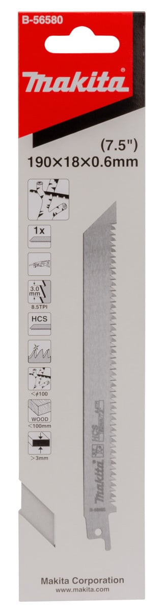 Makita Reciprozaagblad Levend hout 170MM