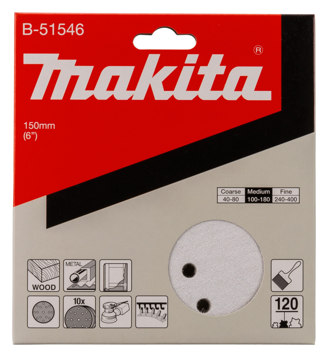 Makita Schuurschijf 150MM a120 velcro