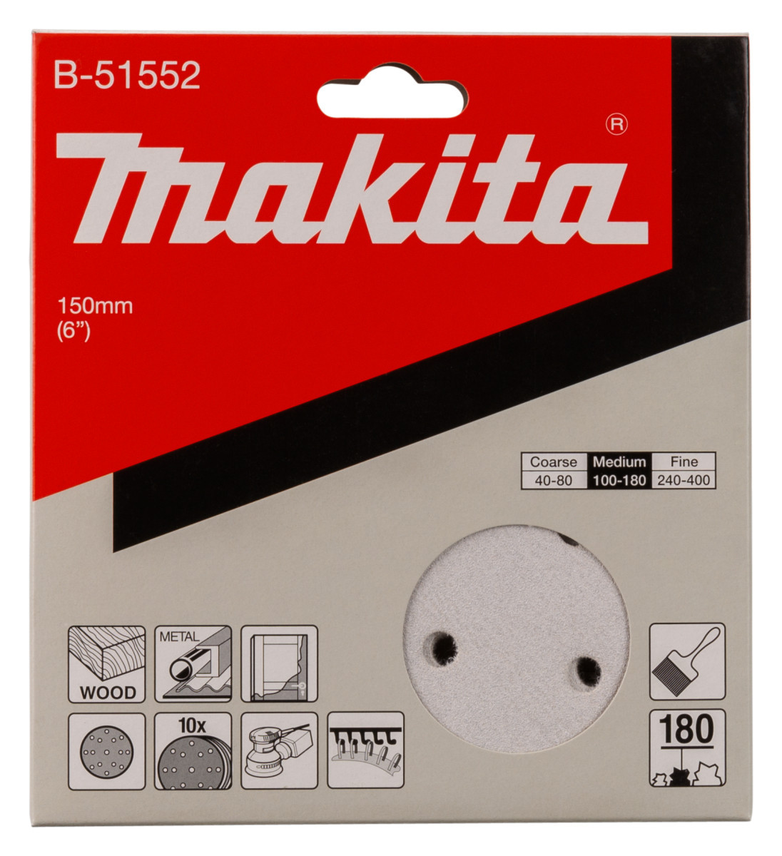 Makita Schuurschijf 150MM a180 velcro
