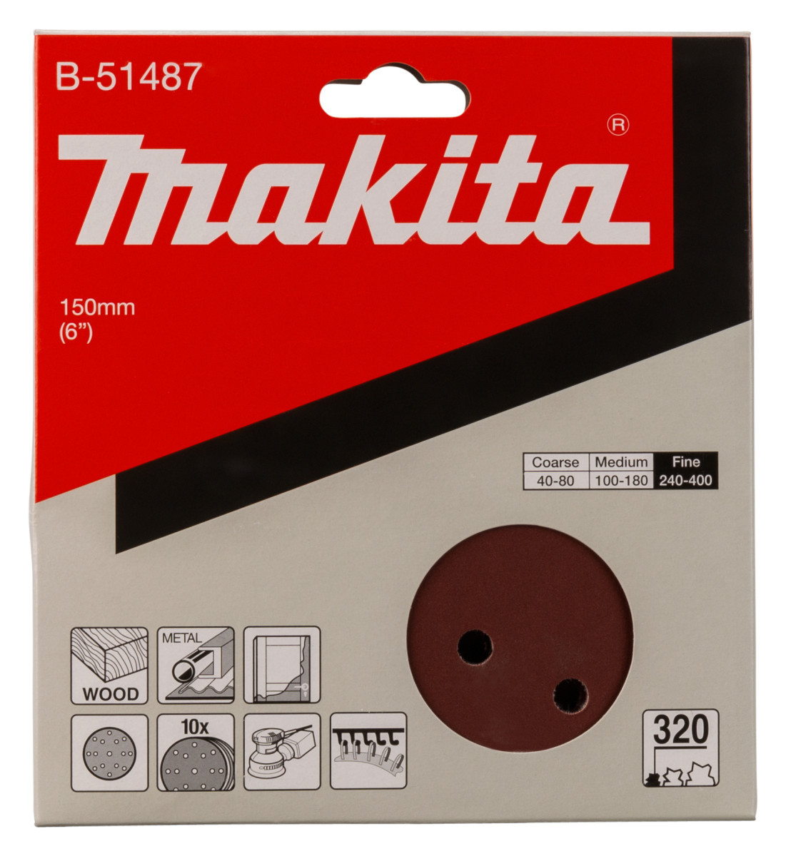 Makita Schuurschijf 150MM a320 velcro