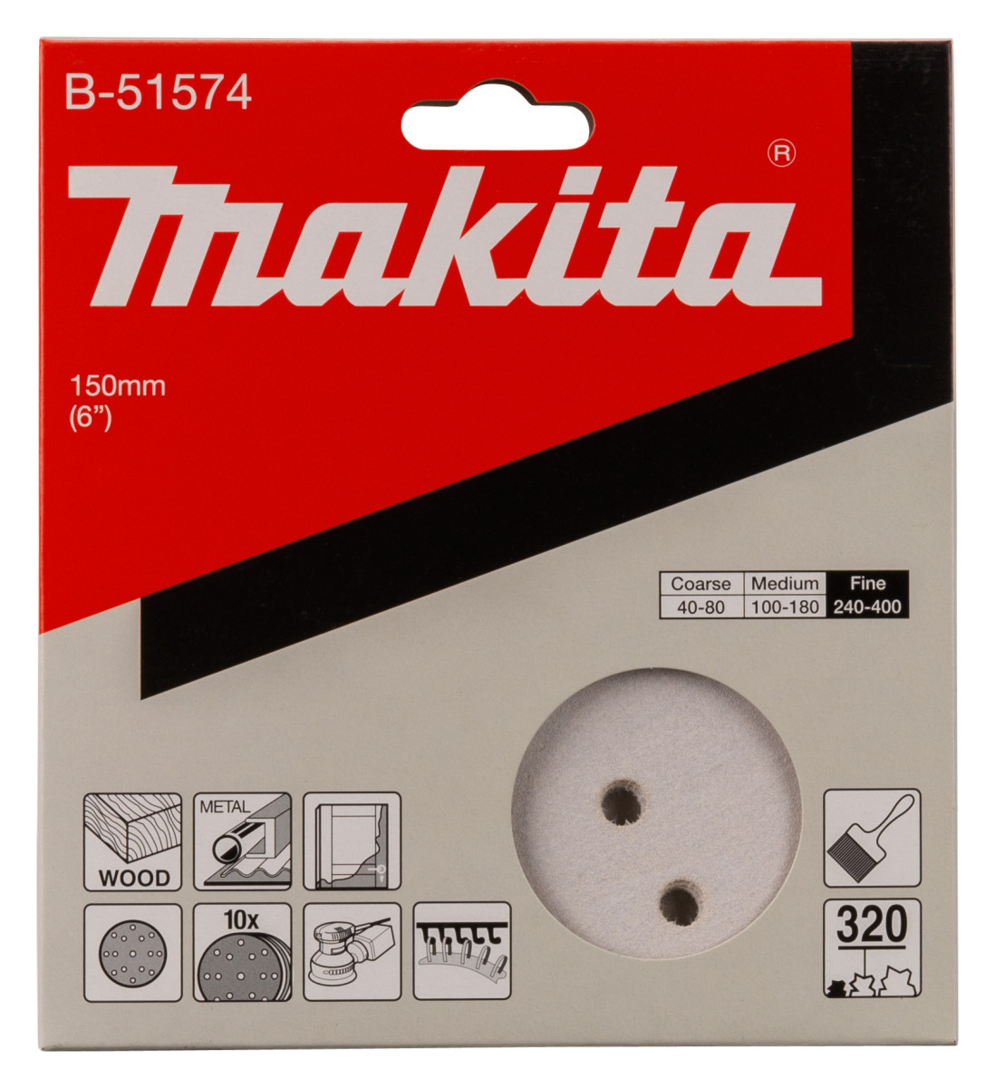 Makita Schuurschijf 150MM a320 velcro