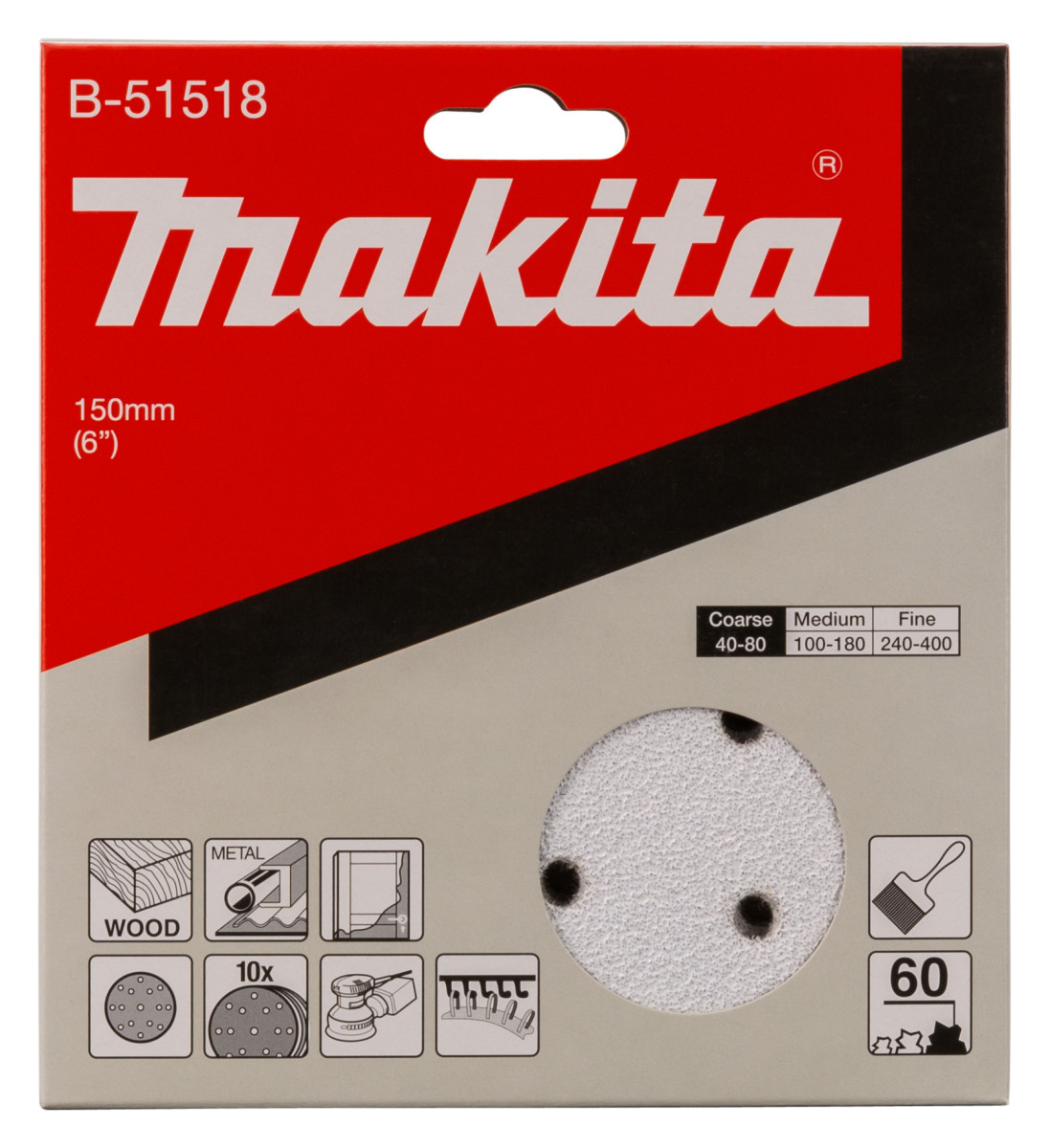 Makita Schuurschijf 150MM a60 velcro