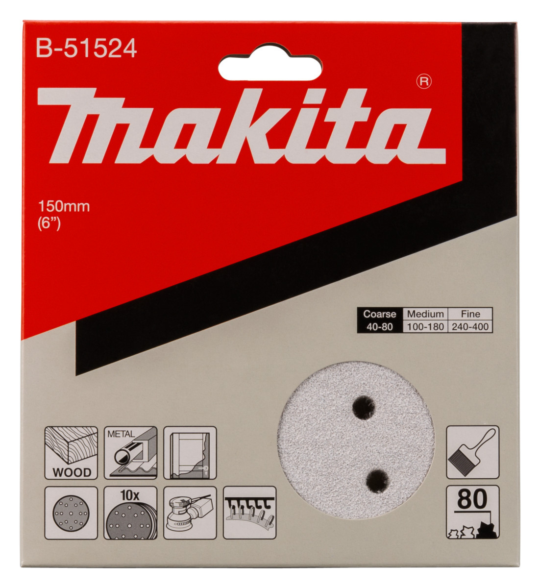 Makita Schuurschijf 150MM a80 velcro