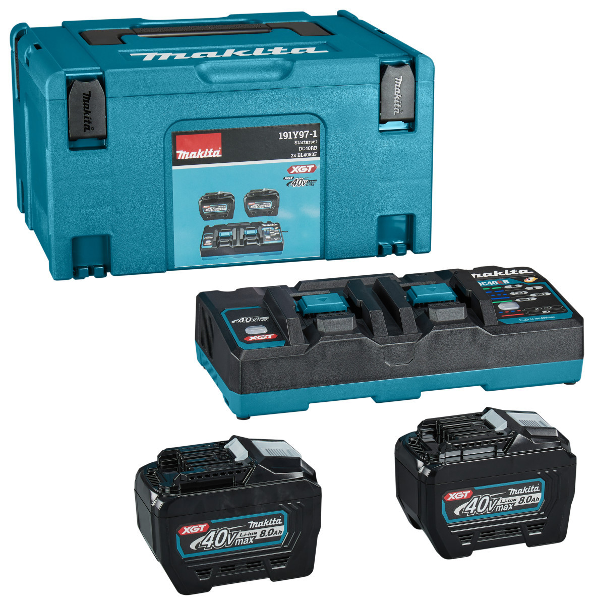 Makita Startset XGT DC40RB / 2X BL4080F