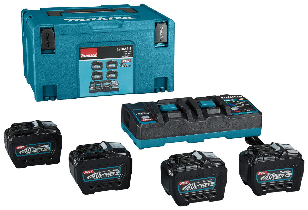 Makita Startset XGT DC40RB / 4X BL4080F