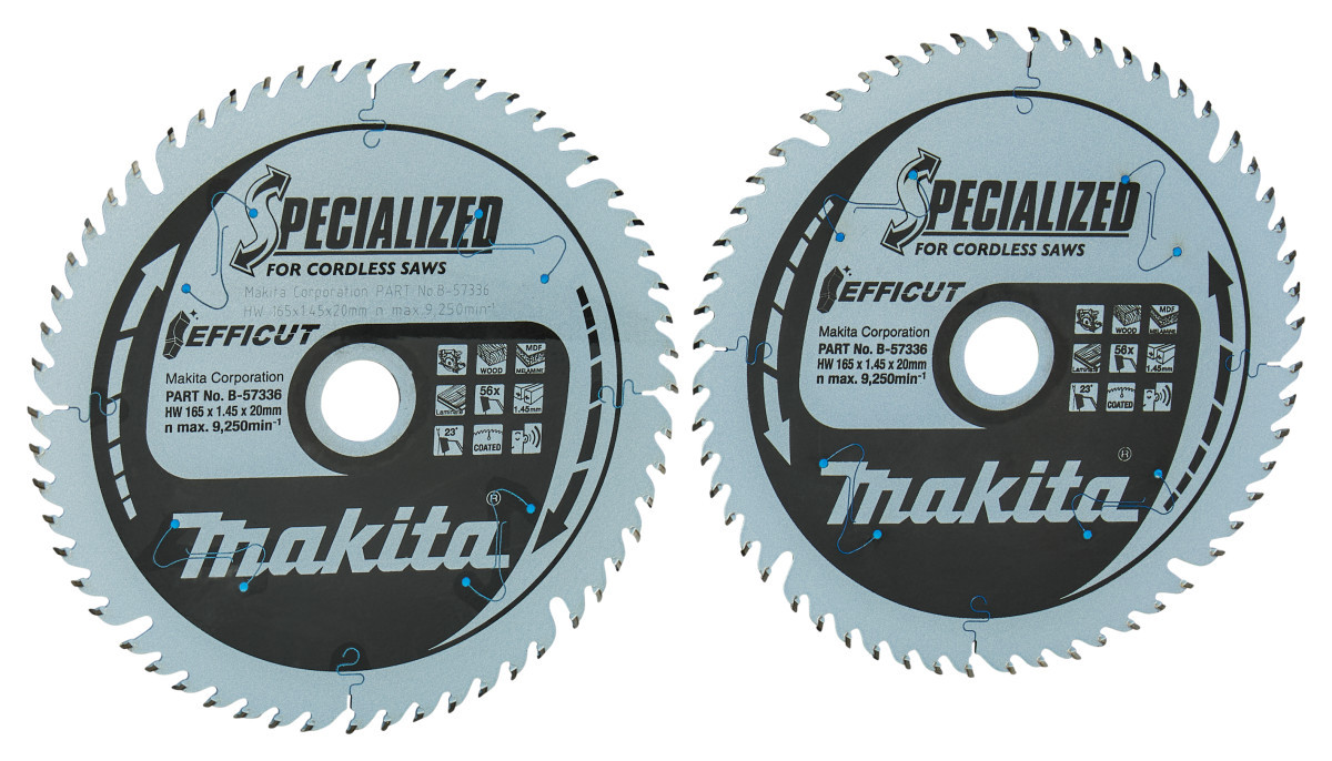 Makita Twin-Pack cirkelzaagblad hout efficut
