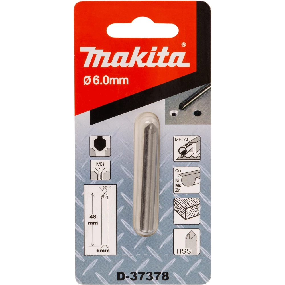Makita Verzinkboor 6x48mm