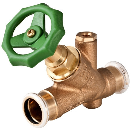 Mapress brons 45 GR spindelafsluiter 28 MM