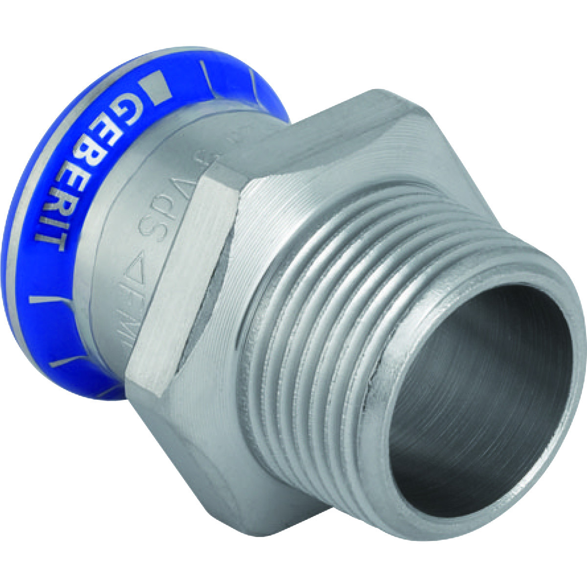 Mapress RVS 316 FKM blauw puntstuk M/bu 88,9-R3"