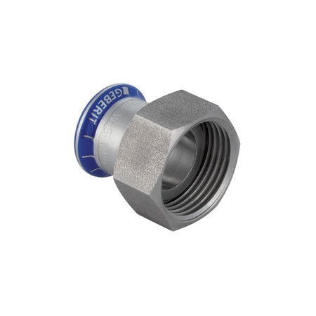Mapress RVS 316 sil.vrij vlakke kopp. RVS wartel 15-G3/4"