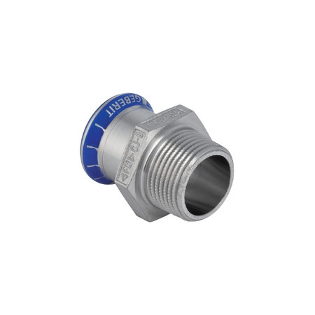 Mapress RVS 316 siliconevrij puntstuk M/bu 22-R1/2"