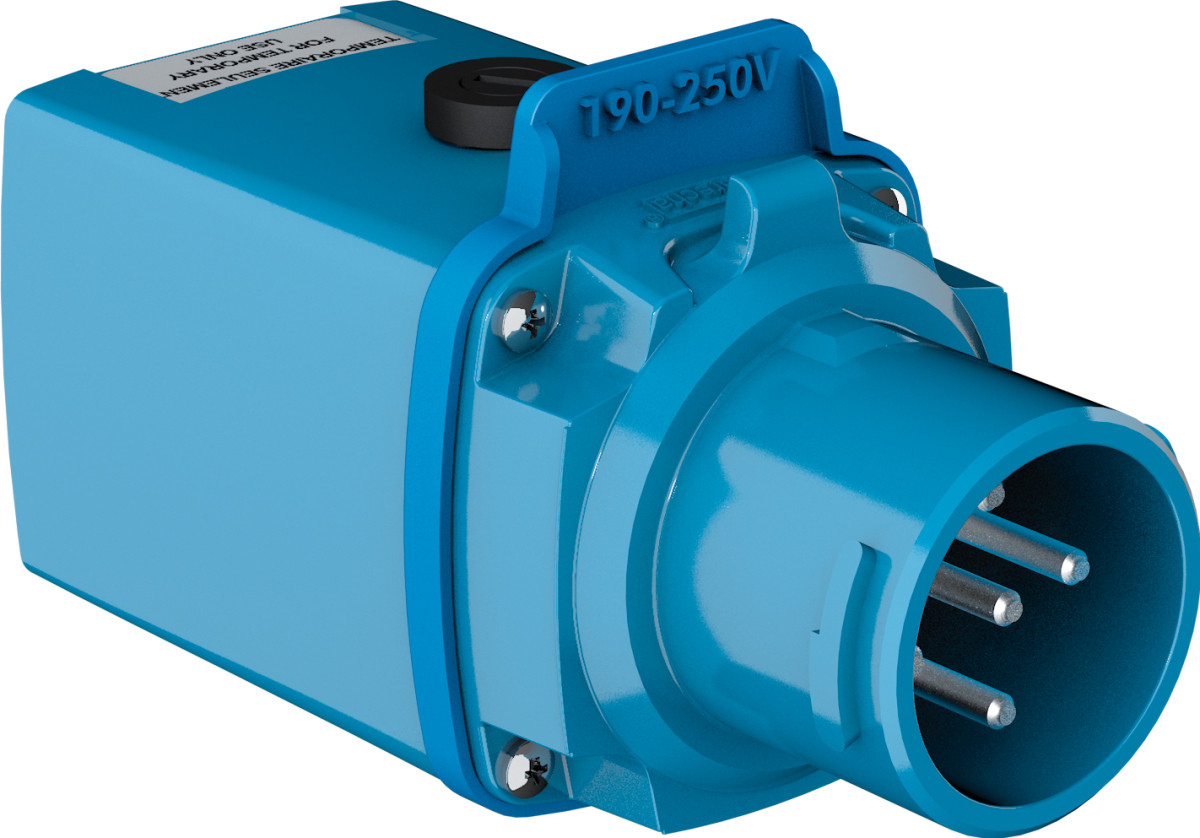 Marechal DSN1 HUISHOUDELIJKE ADAPTER POLY DSN1 Huishoudelijke adapter poly blauw ip40 1p+n+a 16a 250V ac