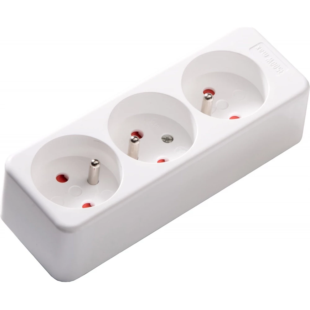 Martin Kaiser contactdoos 3-V penaarde shutter kalkwit