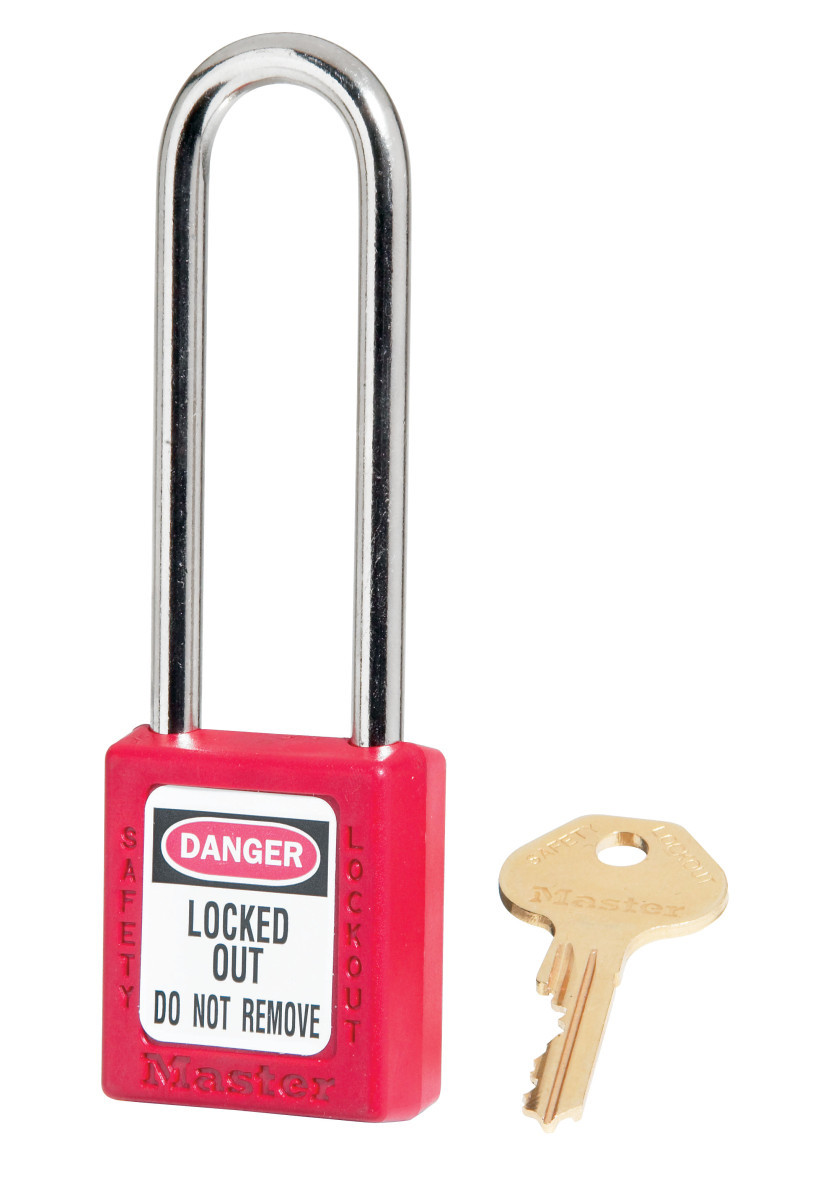 Masterlock Lockout Tagout Hangsloten - hangslot - stalen beugel - ka+lt - rood -