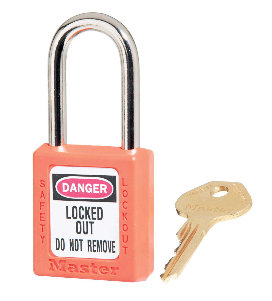 Masterlock Lockout Tagout Hangsloten - hangslot - stalen beugel - KD - oranje -