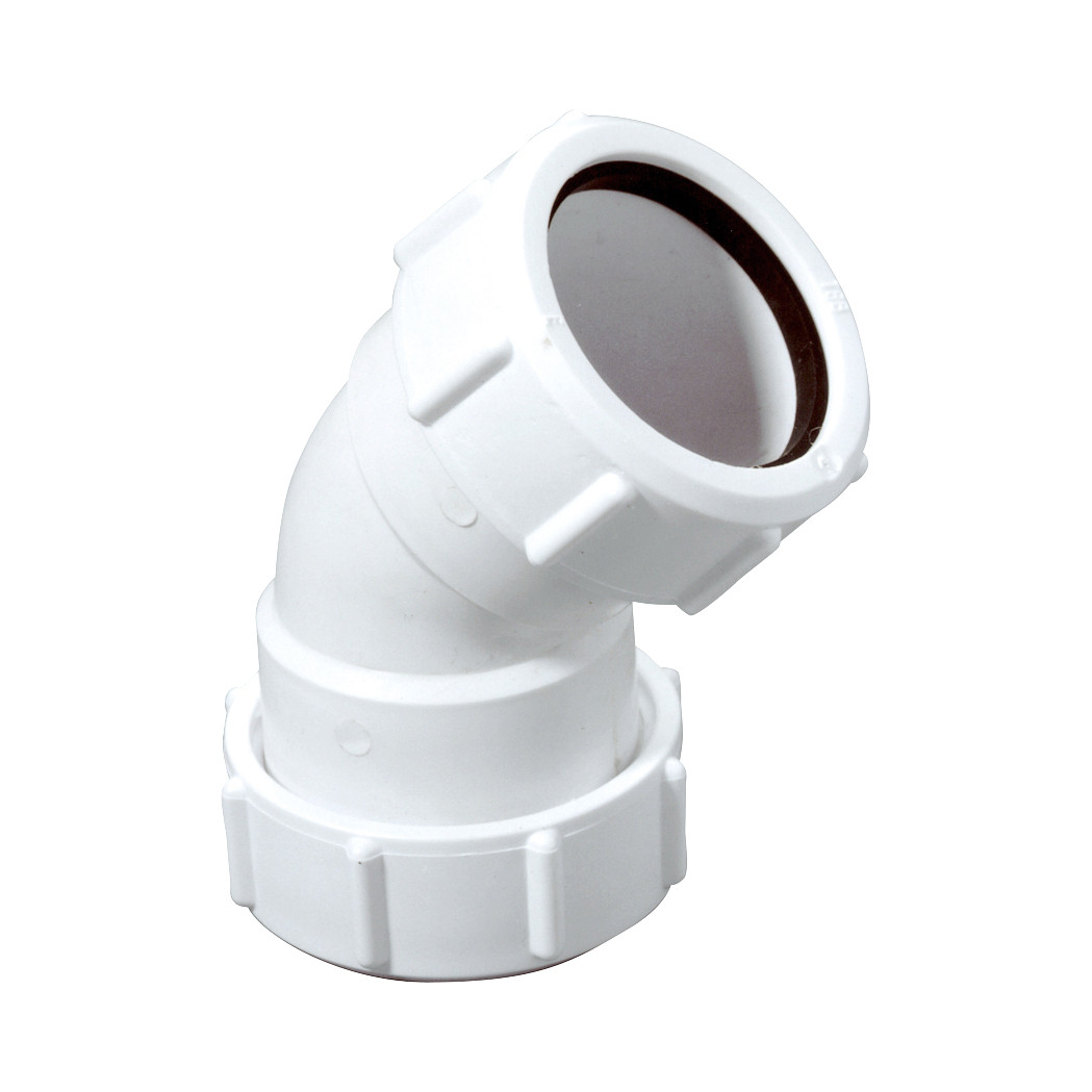 McAlpine Hulpstukken Bocht 90GR 2X klem 40MM