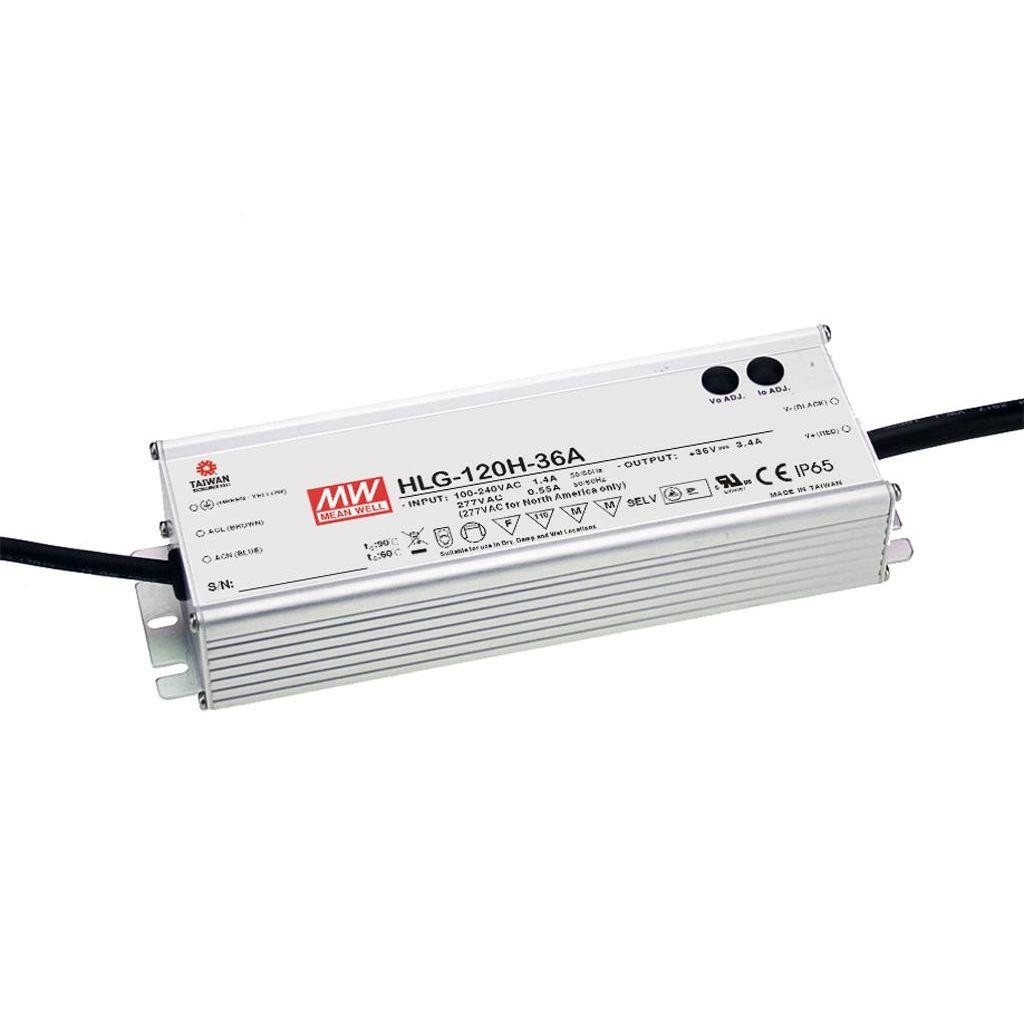 Mean well HLG-120H Ac-DC led driver (CV+CC) A type dim 120W 12V