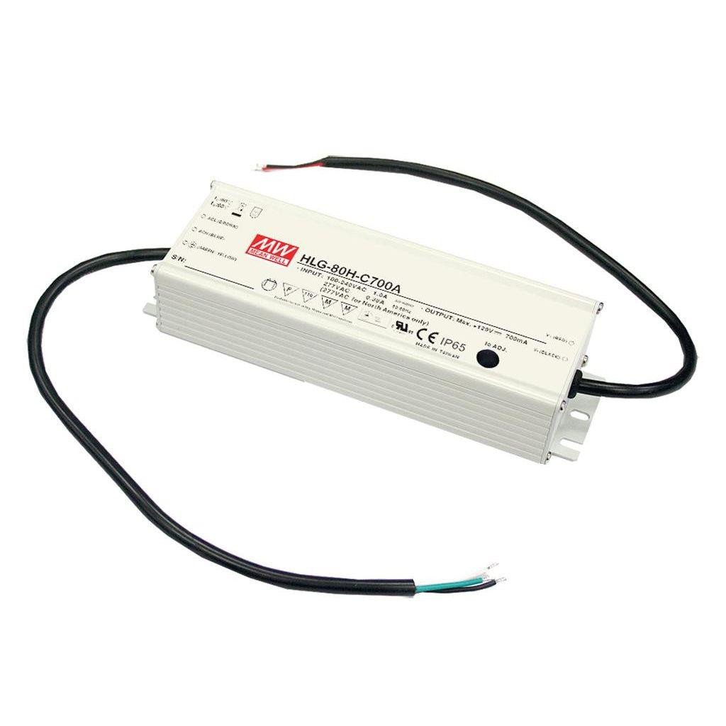 Mean well HLG-80H Ac-DC led driver (CV+CC) B type dim 80W 24V