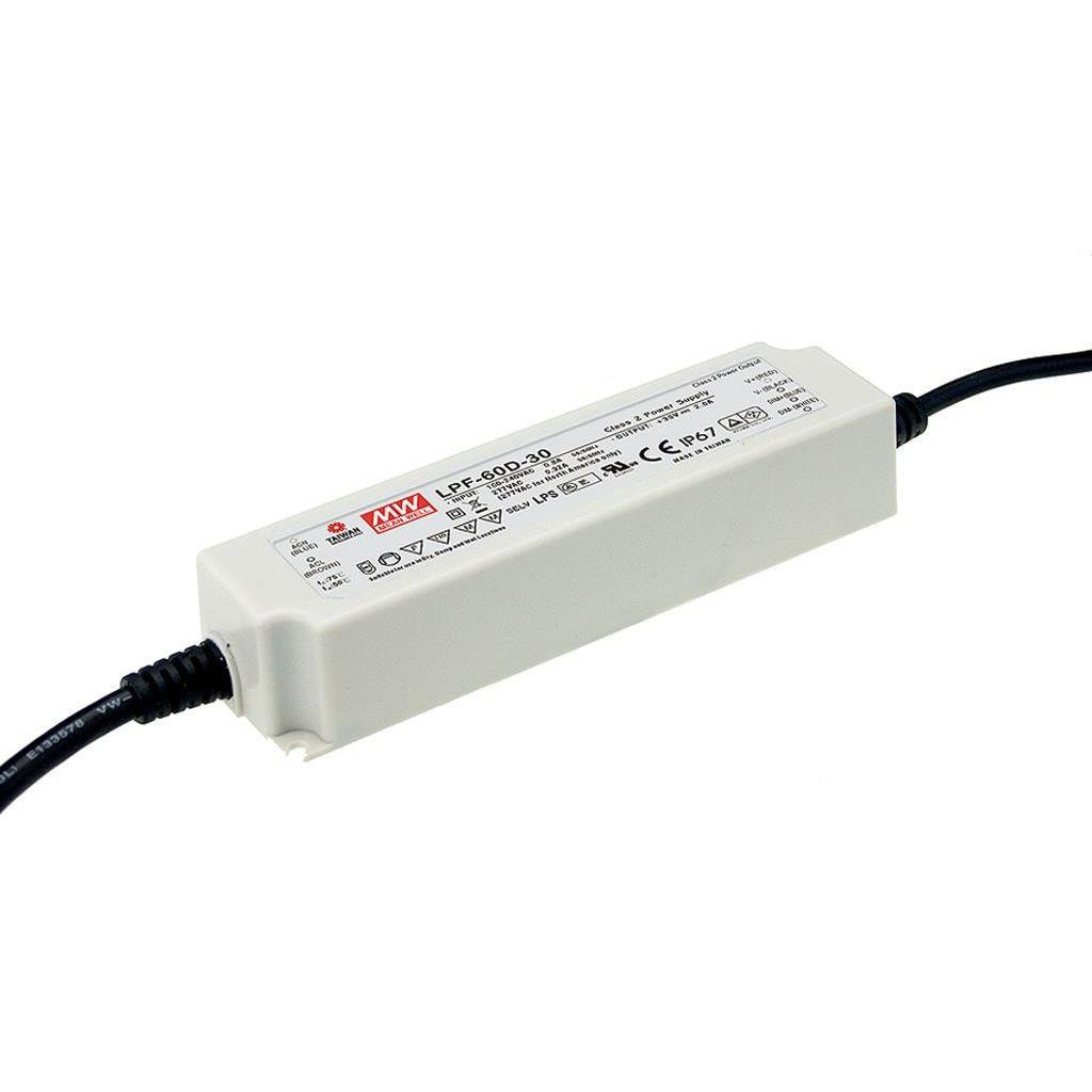 Mean well LPF-60D Ac-DC single output led driver (CV+CC) 60W 42V dim PWM