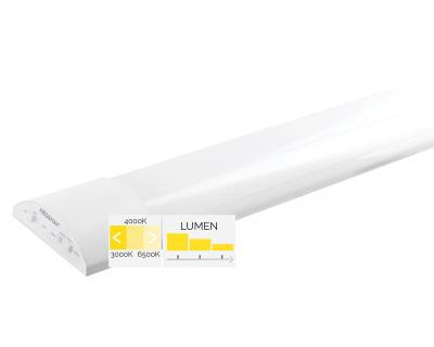 Megaman Tono montagebalk 3000 - 6500K 20W 1200 - 2400 600x75mm wit ip20