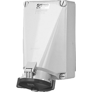Mennekes Wandcontactdoos 125a 4P 6H 400V ip67