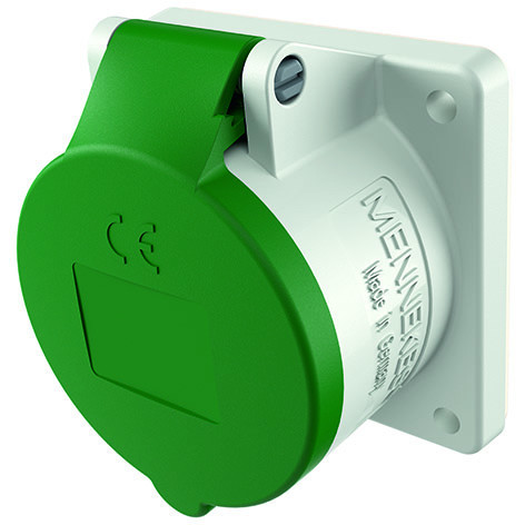 Mennekes 16a4p 2H>50V>300-500HZ inbouwcontactdoos