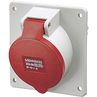 Mennekes Inb. wandcontactdoos 32a 5P 6H 400V ip44