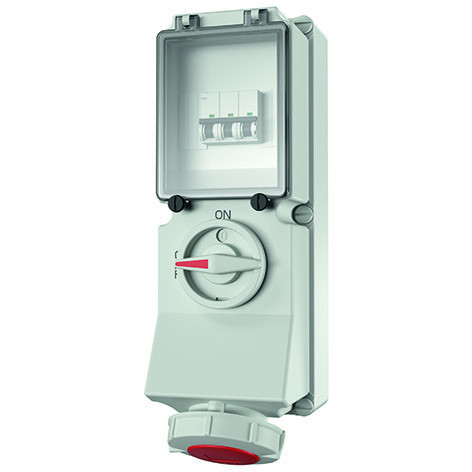 Mennekes WCD 32a4p 6H400V ip67 duo VV autom.