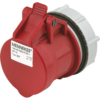 Mennekes 907 WCD twinc.inb 16a 5P 400V ip44