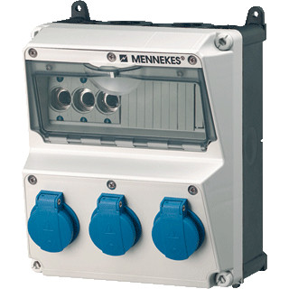 Mennekes Amaxx contactdoos combinatie 2 modules