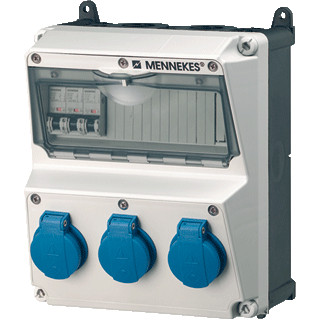 Mennekes Amaxx contactdoos combinatie 2 modules