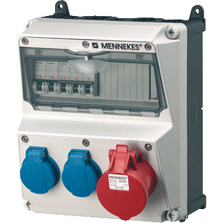 Mennekes Amaxx contactdoos combinatie 2 modules