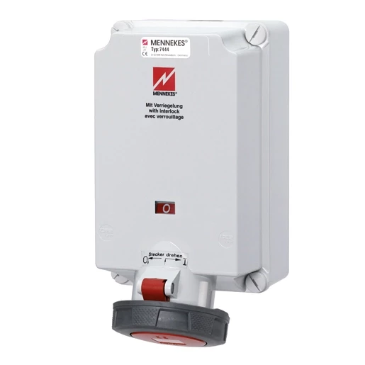 Mennekes Afschakelbaar en vergrendeld WCD 63a 5P 6H 400V ip55 dodsch VN=5144ZB