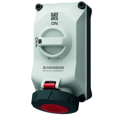 Mennekes Afschakelbare wandcontactdozen WCD 32a 4P 11H 440V ip67 duo