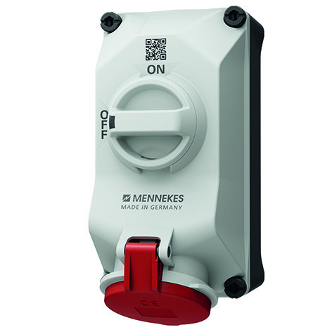 Mennekes Afschakelbare wandcontactdozen WCD 32a 4P 6H 400V ip44 duo