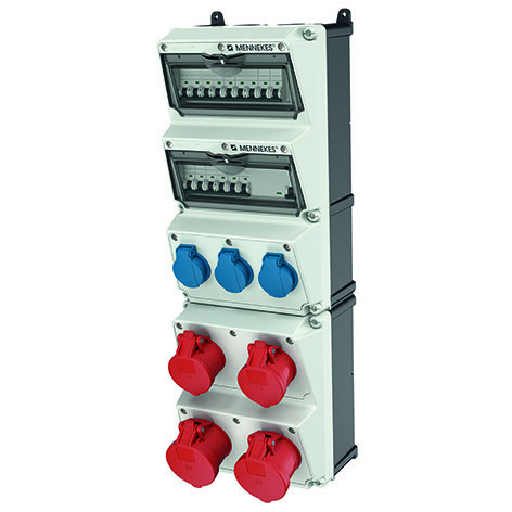 Mennekes Amaxx contactdoos combinatie 5 modules